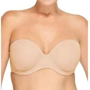 Wacoal Strapless Bra 854119 SIZE 34DDD Red Carpet Full Busted Underwire